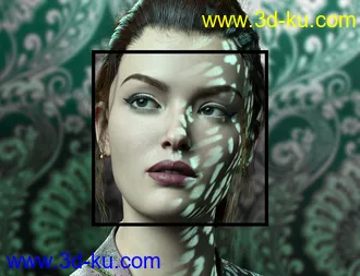 3D打印模型Metallic Gel Portrait Lighting for Iray的图片