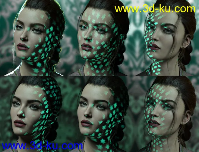 Metallic Gel Portrait Lighting for Iray模型的图片16