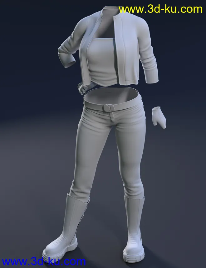 Midnight Rain Outfit for Genesis 8 Females模型的图片2