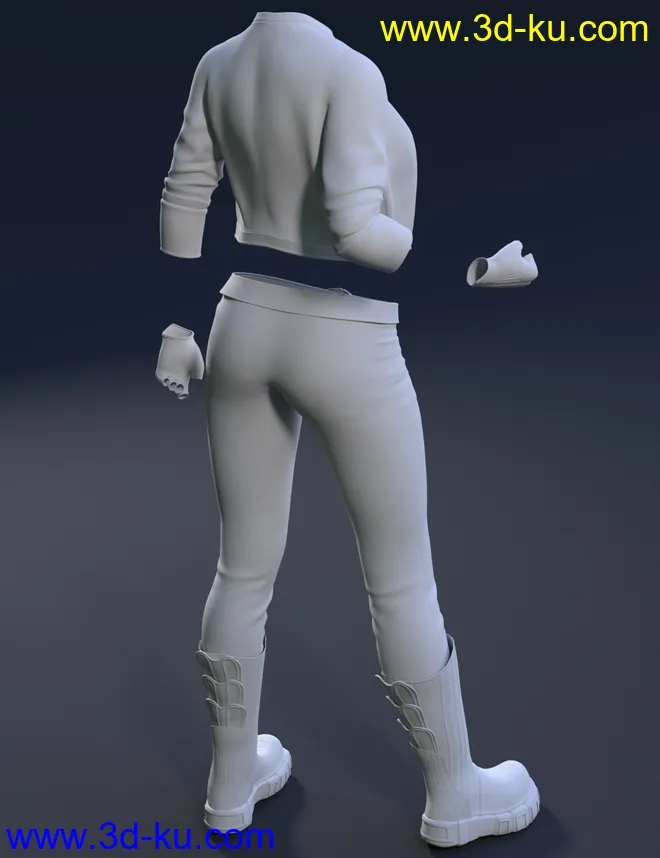 Midnight Rain Outfit for Genesis 8 Females模型的图片4