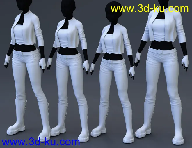 Midnight Rain Outfit for Genesis 8 Females模型的图片6