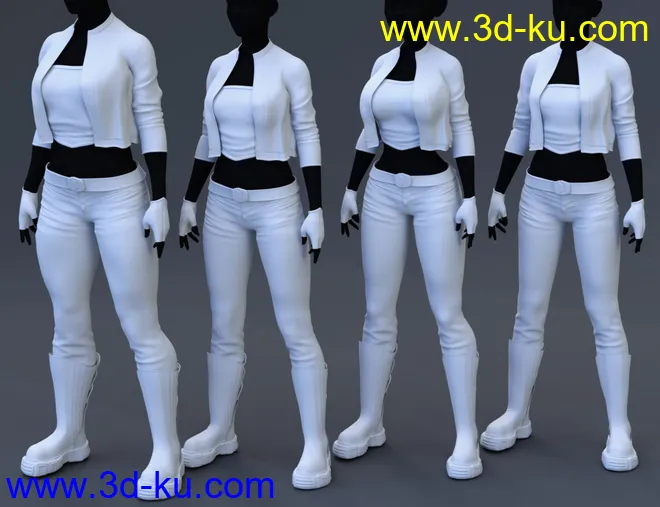 Midnight Rain Outfit for Genesis 8 Females模型的图片7