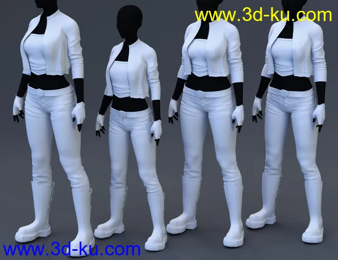 Midnight Rain Outfit for Genesis 8 Females模型的图片8