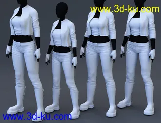 3D打印模型Midnight Rain Outfit for Genesis 8 Females的图片