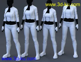 3D打印模型Midnight Rain Outfit for Genesis 8 Females的图片