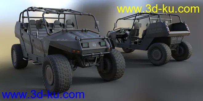 MIL ATV Vehicle Material Pack模型的图片4