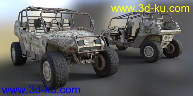 MIL ATV Vehicle Material Pack模型的图片6
