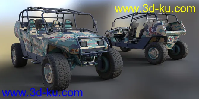 MIL ATV Vehicle Material Pack模型的图片7