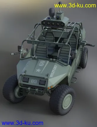 3D打印模型MIL ATV Vehicle Weaponry and Props的图片