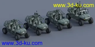 3D打印模型MIL ATV Vehicle Weaponry and Props的图片