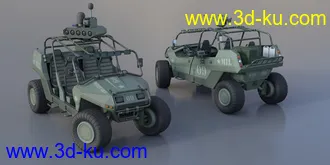 3D打印模型MIL ATV Vehicle Weaponry and Props的图片