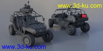 3D打印模型MIL ATV Vehicle Weaponry and Props的图片