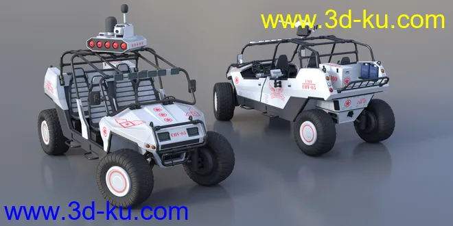 MIL ATV Vehicle Weaponry and Props模型的图片6
