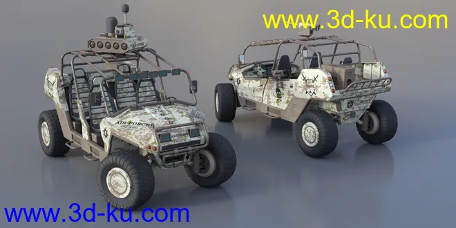 MIL ATV Vehicle Weaponry and Props模型的图片7