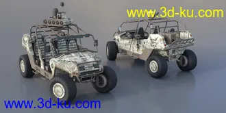 3D打印模型MIL ATV Vehicle Weaponry and Props的图片