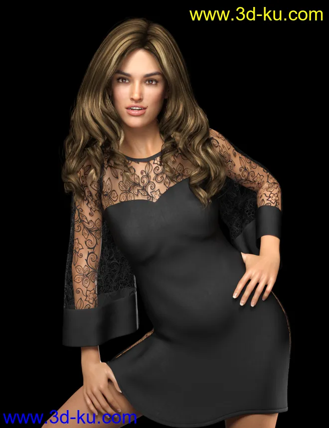 Miley HD for Genesis 8 and 8.1 Female模型的图片3
