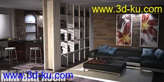 3D打印模型Mini Bar Room Daz Studio的图片