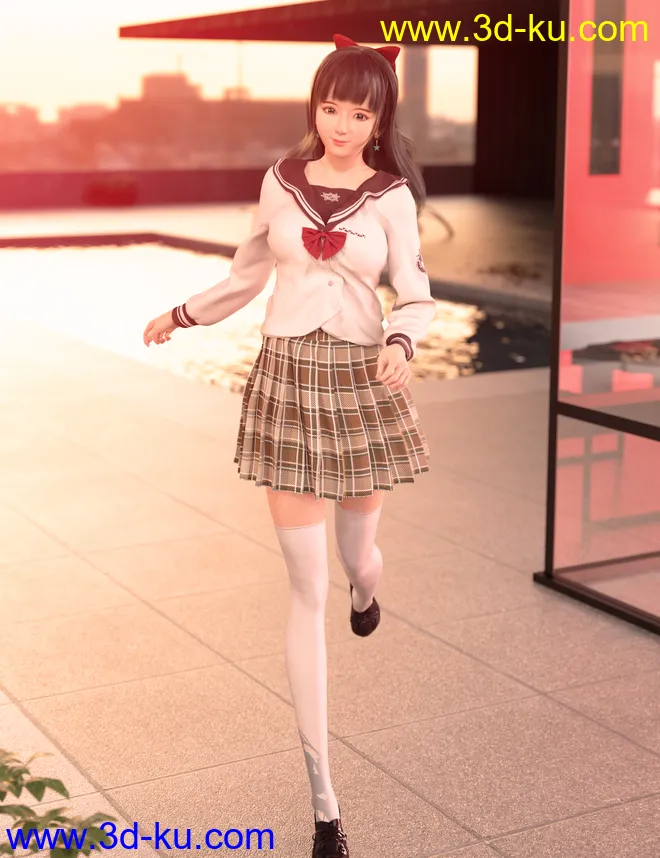 Mio Character and Mio Hair for Genesis 8 and 8.1 Females模型的图片4