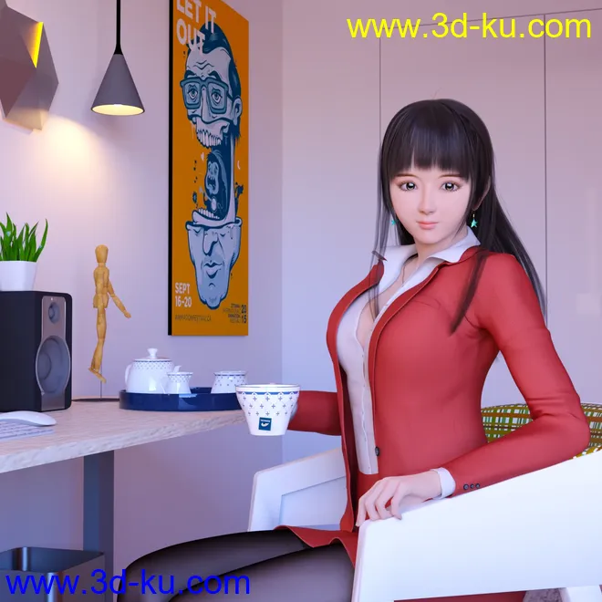 Mio Character and Mio Hair for Genesis 8 and 8.1 Females模型的图片7