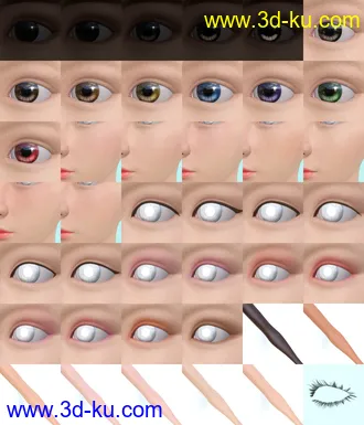 3D打印模型Mio Character and Mio Hair for Genesis 8 and 8.1 Females的图片