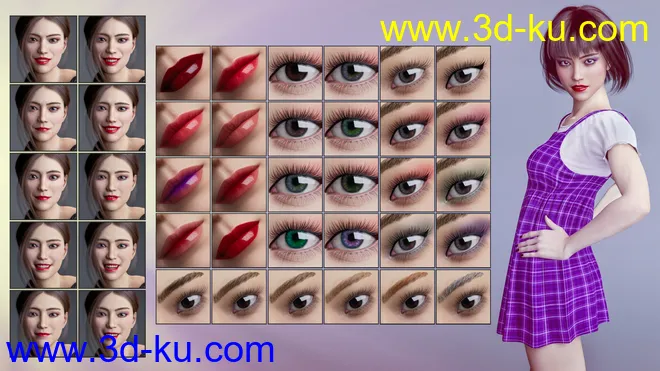 Mio HD for Genesis 8 and 8.1 Female模型的图片17