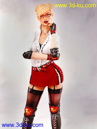 3D打印模型Miss Spencer Outfit For Daz3D G2, G3 and G8 Females的图片
