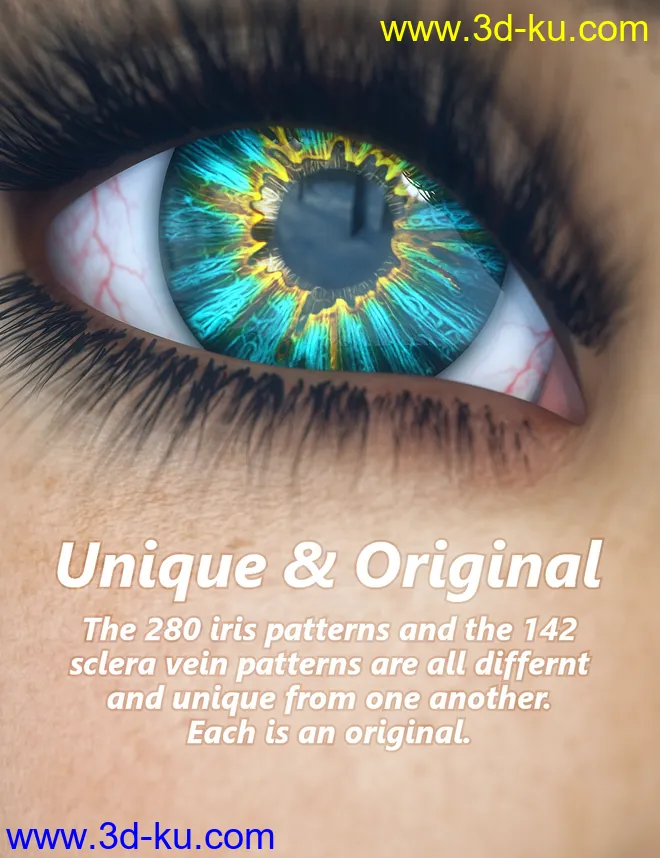 MMX Beautiful Eyes 2 for Genesis 3 and 8模型的图片2