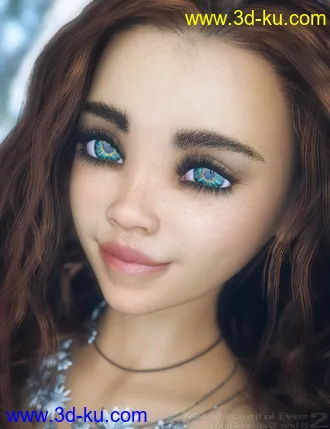 3D打印模型MMX Beautiful Eyes 2 for Genesis 3 and 8的图片