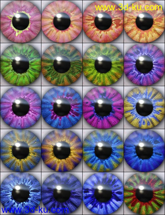 MMX Beautiful Eyes 2 for Genesis 3 and 8模型的图片5