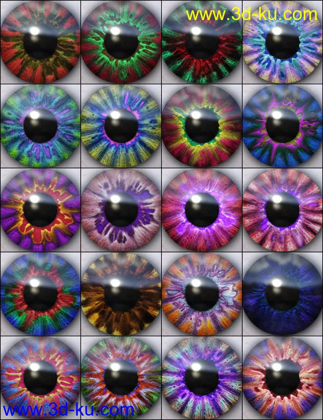 MMX Beautiful Eyes 2 for Genesis 3 and 8模型的图片7