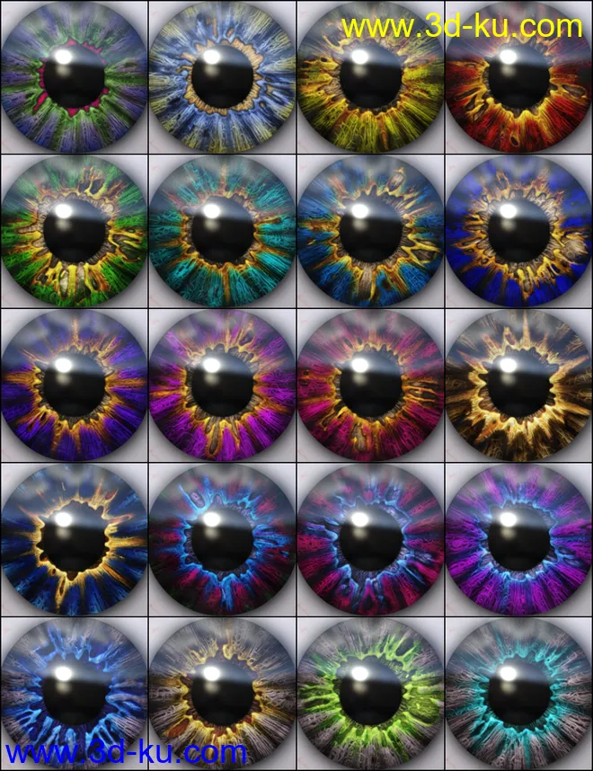 MMX Beautiful Eyes 2 for Genesis 3 and 8模型的图片9