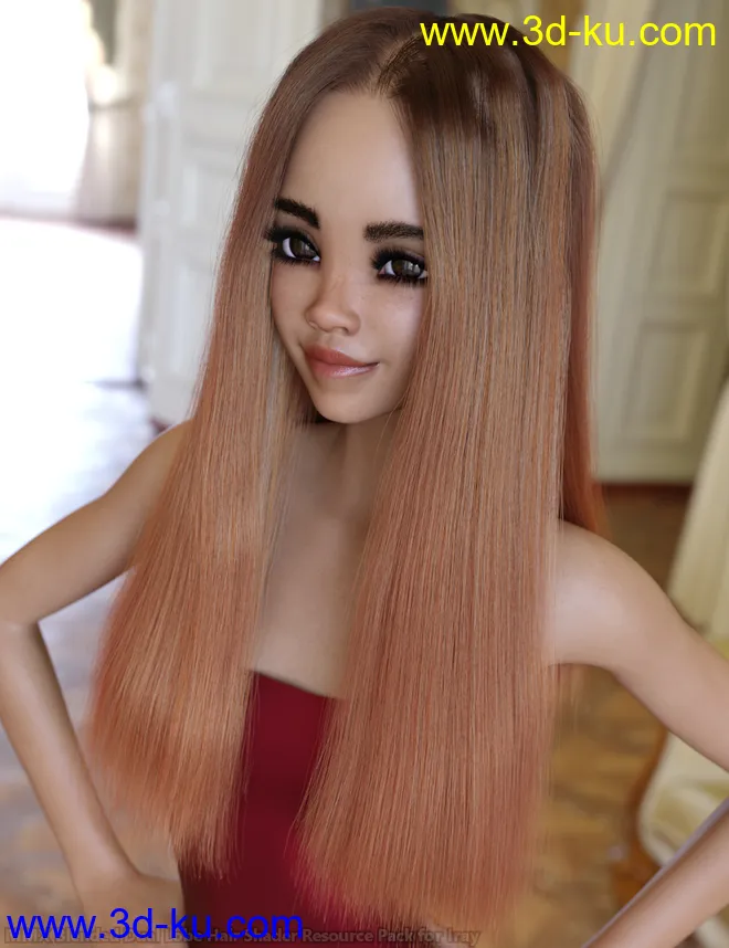 MMX Blended Dual Lobe Hair Shader Resource Pack for Iray模型的图片11