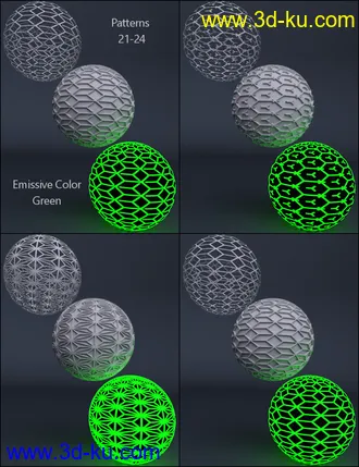 3D打印模型MMX Multi Purpose Pattern Shaders for Iray的图片