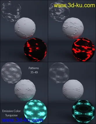 3D打印模型MMX Multi Purpose Pattern Shaders for Iray的图片