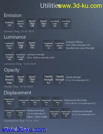 3D打印模型MMX Multi Purpose Pattern Shaders for Iray的图片