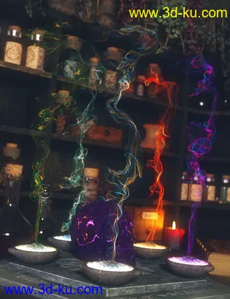 3D打印模型MMX Smoke Trails 2 for Iray的图片