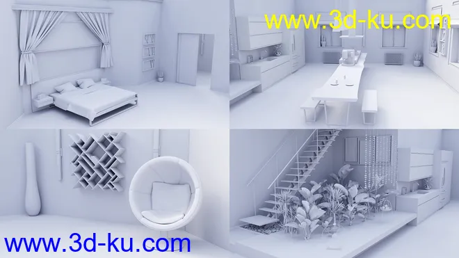 Modern Appartment模型的图片17