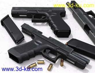 3D打印模型Modern Handguns的图片