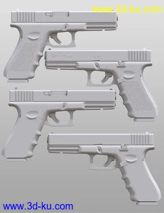 3D打印模型Modern Handguns的图片