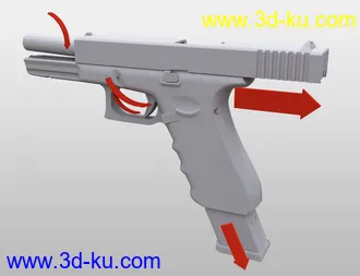 3D打印模型Modern Handguns的图片