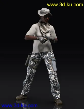 3D打印模型Modern Military Outfit for Genesis 8 Females的图片