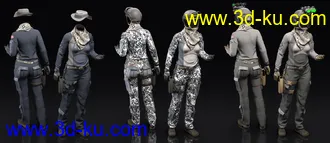 3D打印模型Modern Military Outfit for Genesis 8 Females的图片