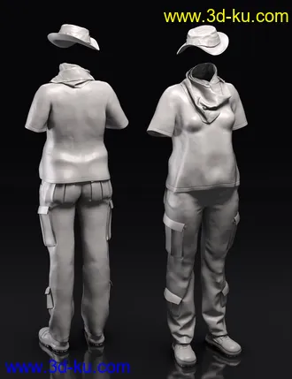 3D打印模型Modern Military Outfit for Genesis 8 Females的图片