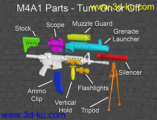 Modern Military Outfit for Genesis 8 Males模型的图片2