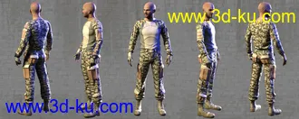 3D打印模型Modern Military Outfit for Genesis 8 Males的图片