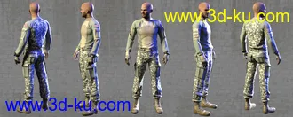3D打印模型Modern Military Outfit for Genesis 8 Males的图片