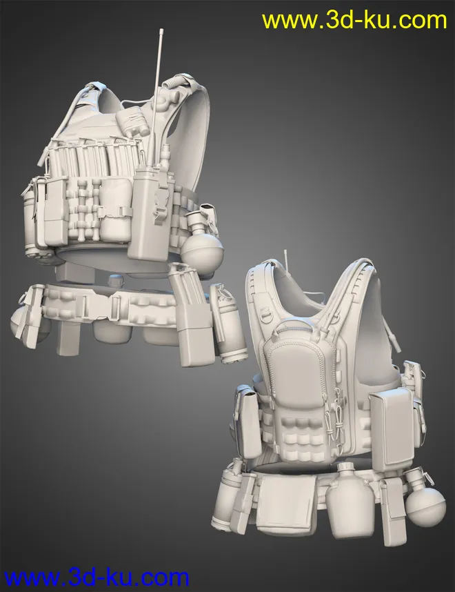 Modern Military Outfit Props and Accessories模型的图片5