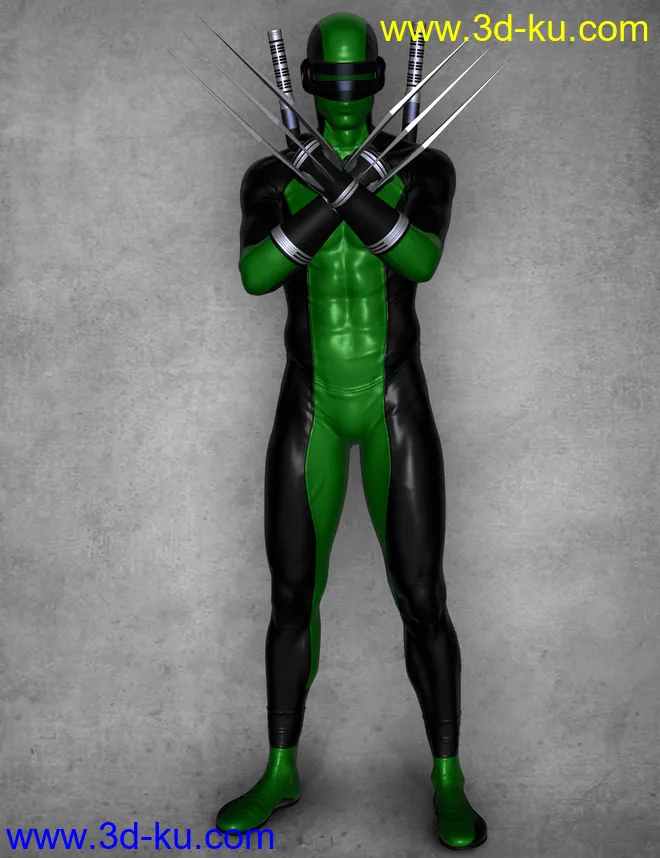 Modern Ninja Blades for Genesis 2 Male(s)模型的图片4