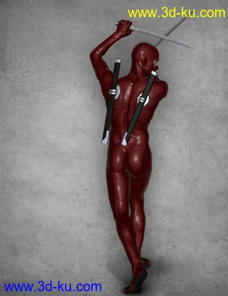 3D打印模型Modern Ninja Blades for Genesis 2 Male(s)的图片