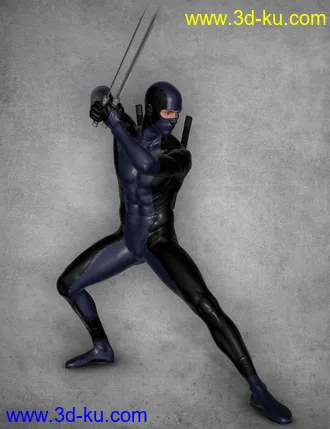3D打印模型Modern Ninja Blades for Genesis 2 Male(s)的图片